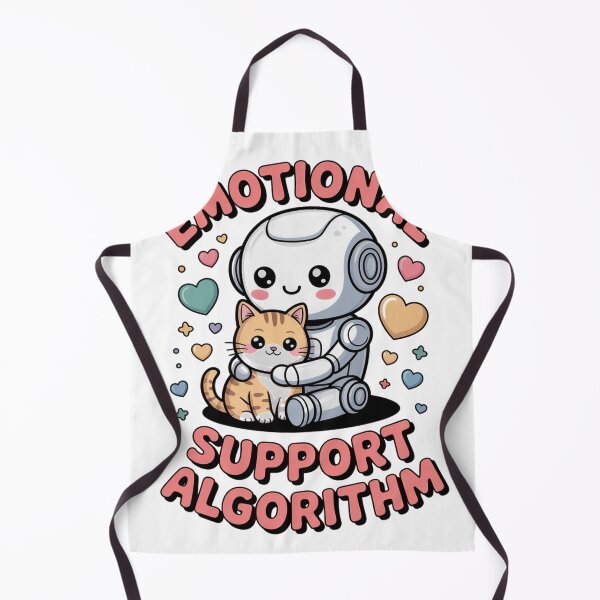 Aperçu de l'œuvre Emotional Support Algorithm Cute AI Robot Cat créée et vendue par Bianca Oltean.