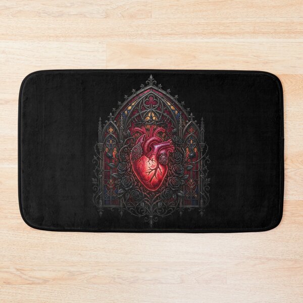 Item preview, Anatomical Heart with Cathedral Facade — Gothic Stained Glass designed and sold by David Mateo ArtWorks.