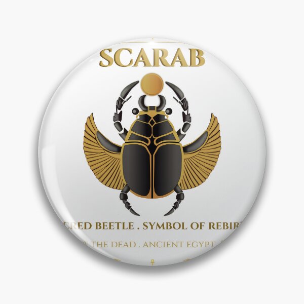 Item preview, Sacred Scarab Beetle · Symbol of Rebirth · Book of the Dead · Ancient Egypt · 1250 BC designed and sold by PharaohDArt.
