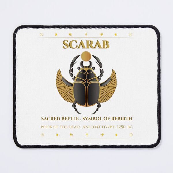 Item preview, Sacred Scarab Beetle · Symbol of Rebirth · Book of the Dead · Ancient Egypt · 1250 BC designed and sold by PharaohDArt.