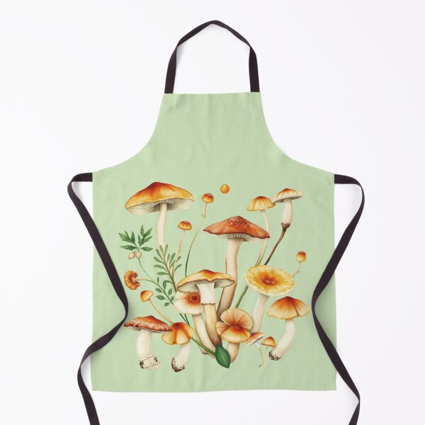 Item preview, Forest Mushroom Pattern on a Green Background | Mushroom Art | Nature-Inspired Pattern designed and sold by UnhingedBird.