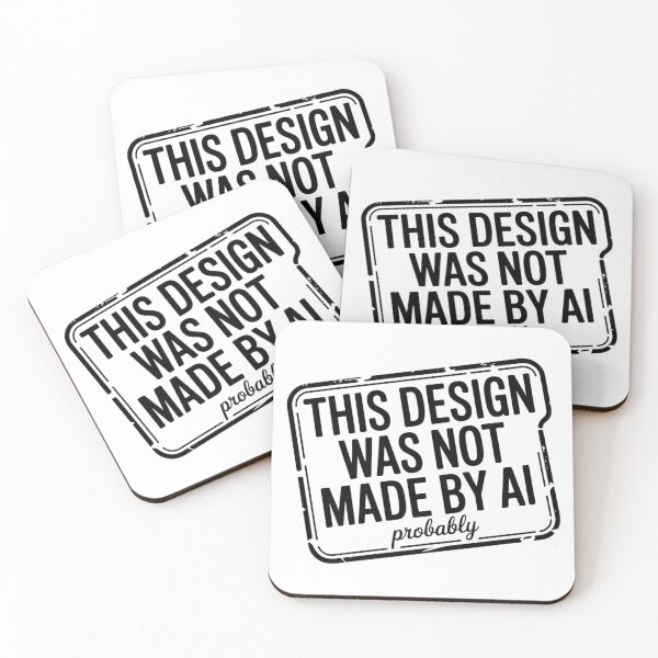 Item preview, This Design Was Not Made By AI Probably Stamp designed and sold by Bianca Oltean.
