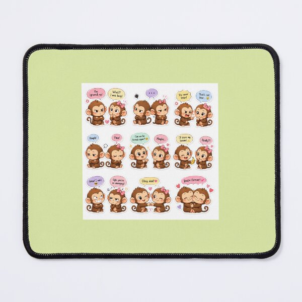 Item preview, Cute Monkey Bestie Sticker designed and sold by HemaGoutham.