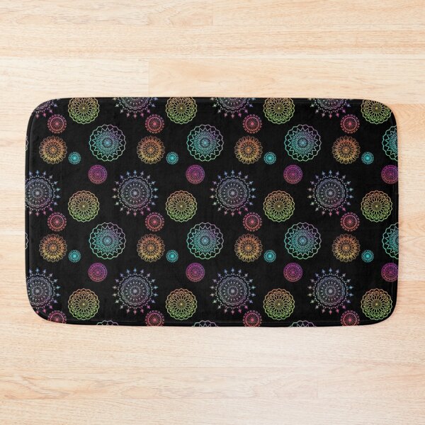 Item preview, Bright Mandalas on Black  designed and sold by JaygiesDesign.