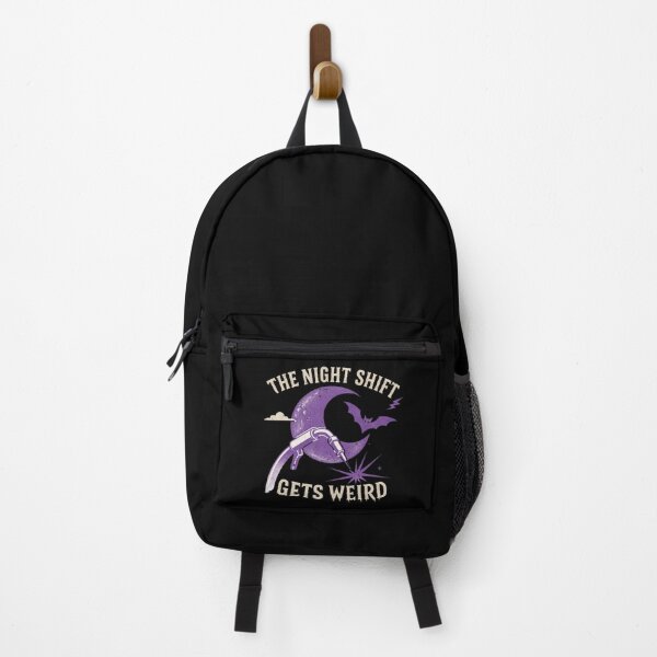 Item preview, The Night Shift Gets Weird | Halloween Welder | Purple Retro Welding Graphic designed and sold by RusticMeadow.