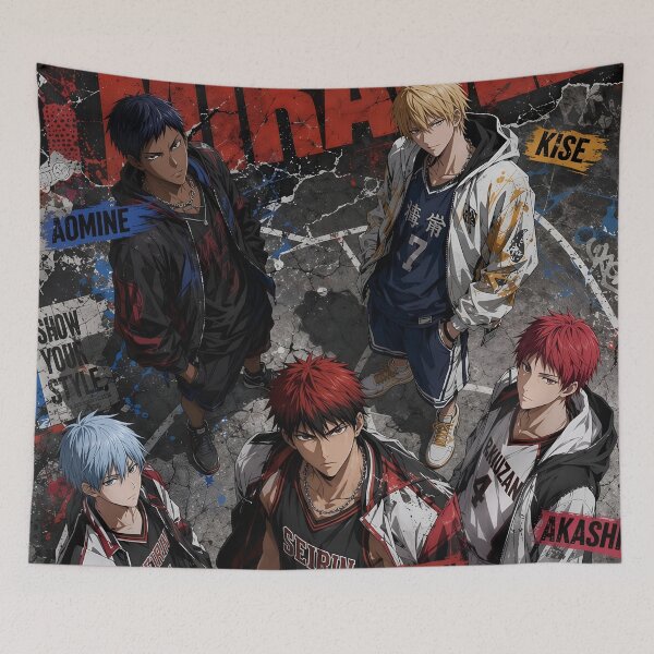 Item preview, Elite Anime Basketball Legends | Street Court Sports Manga Inspired Art Poster designed and sold by Dyan4.
