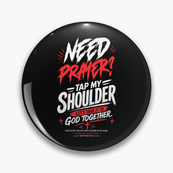 Item preview, Need Prayer Tap My Shoulder Let's Take It To God Together designed and sold by ladycerebellum.