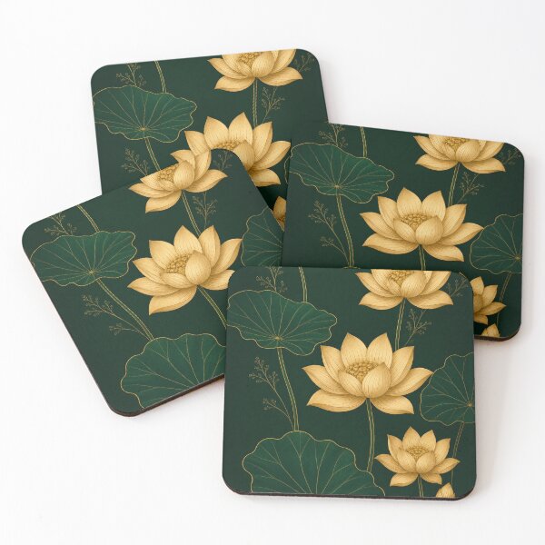 Item preview, Golden Lotus Flower Design designed and sold by VibePrints101.