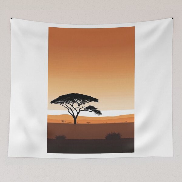 Item preview, Landscape - African Savanna, Afro-Bohemian Aesthetic designed and sold by Reverso-Design.