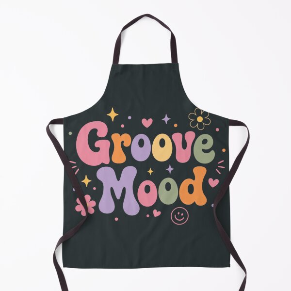 Item preview, Groove Mood Retro Typography | Cute Vintage Aesthetic | Colorful 70s Style | Fun Positive Quote Sticker & T-Shirt designed and sold by Sanika arts .