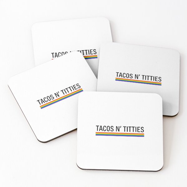 Item preview, Tacos N' Titties Retro Rainbow designed and sold by HBDStudio.
