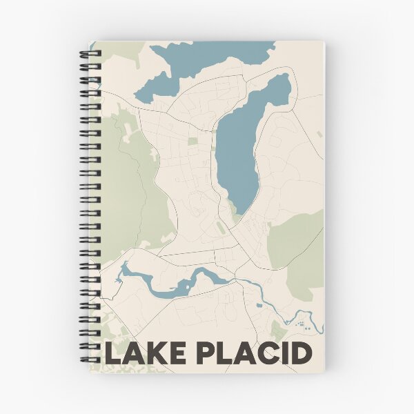 Item preview, Lake Placid Map designed and sold by MapsNerd.