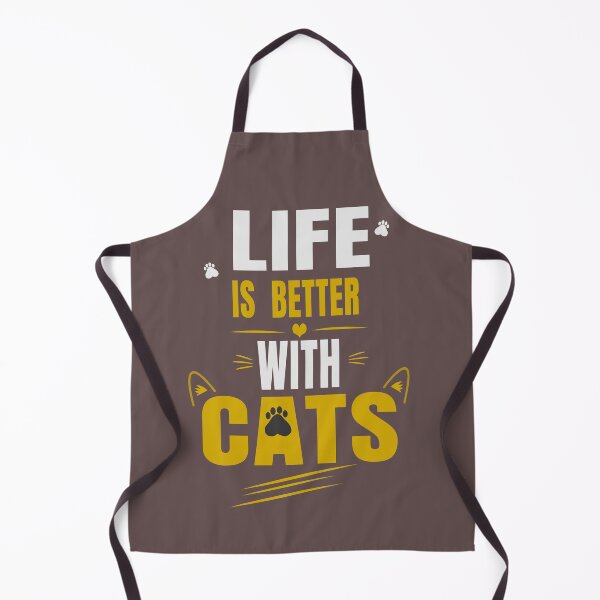 Item preview, Life Is Better With Cats Funny Cat Lover Typography Gift designed and sold by HeartAndArtShop.