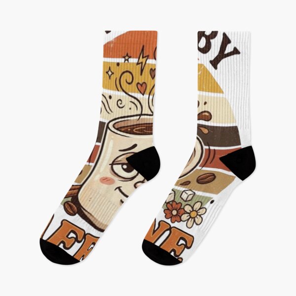 Item preview, Powered by Caffeine & Anxiety Funny Retro Coffee Lover Vintage Desig designed and sold by CreativeNest Prints.
