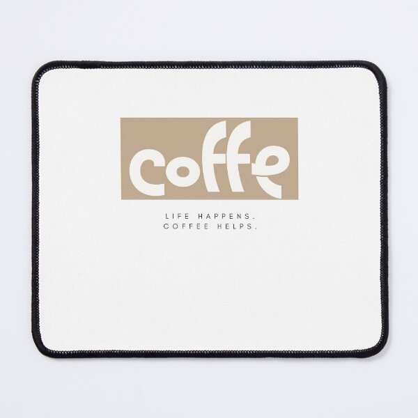 Item preview, Life Happens. Coffee Helps. | Minimalist Coffee Lover Quote | Modern Typography Design designed and sold by INK AND AURA.