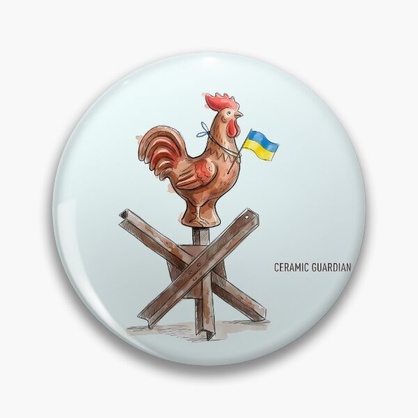 Item preview, Ceramic Guardian - Ukrainian Borodyanka Rooster Art designed and sold by SoulPT.