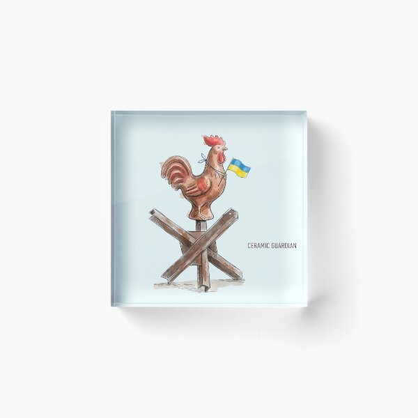 Item preview, Ceramic Guardian - Ukrainian Borodyanka Rooster Art designed and sold by SoulPT.