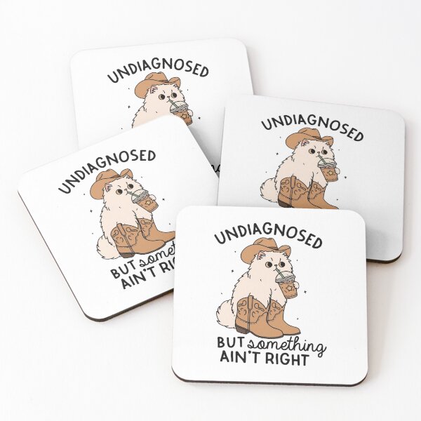 Item preview, Undiagnosed Cowboy Cat Funny Sarcastic designed and sold by HBDStudio.