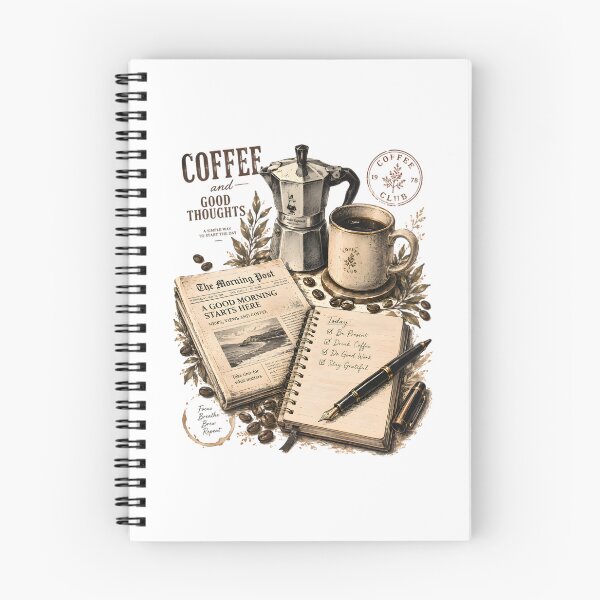 Item preview, Vintage Coffee Morning Lifestyle Collage designed and sold by Drofted.
