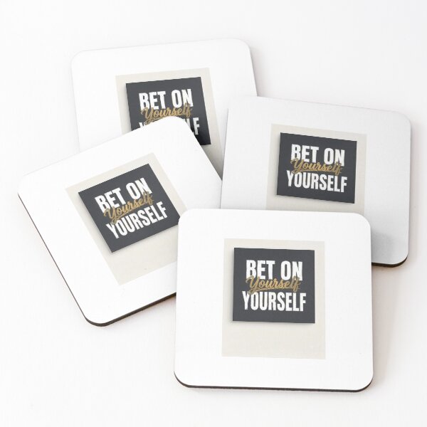 Item preview, Bet on Yourself Motivational Quote designed and sold by ShiftAndGrow.