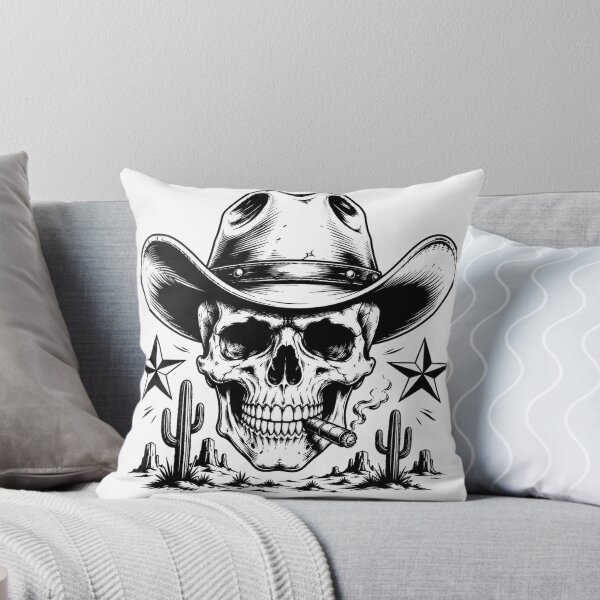Item preview, Cowboy Skull Western Desert Outlaw designed and sold by the-dovlat.