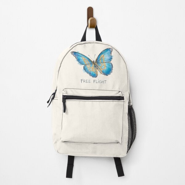 Item preview, Free Flight - Ukrainian Trident Butterfly Watercolor Art designed and sold by SoulPT.