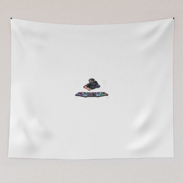 Item preview, Neon Pulse: Masked DJ Mixing the Night designed and sold by Artisan Finds Online.