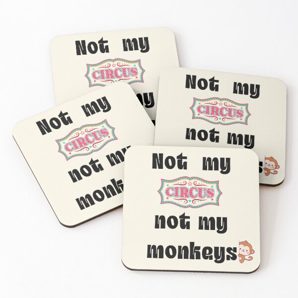 Item preview, Not My Circus Not My Monkeys Vintage Quote designed and sold by TheFrameVault.