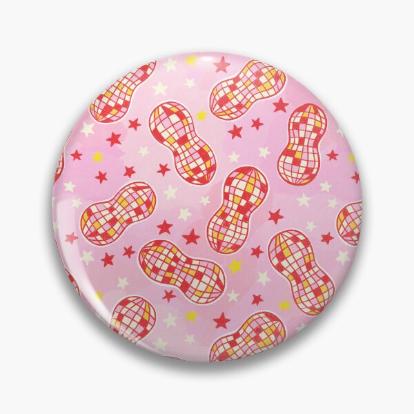 Item preview, Groovy Disco Ball Peanut Pattern Cute Pastel Pink Stars designed and sold by Itouchedabee.