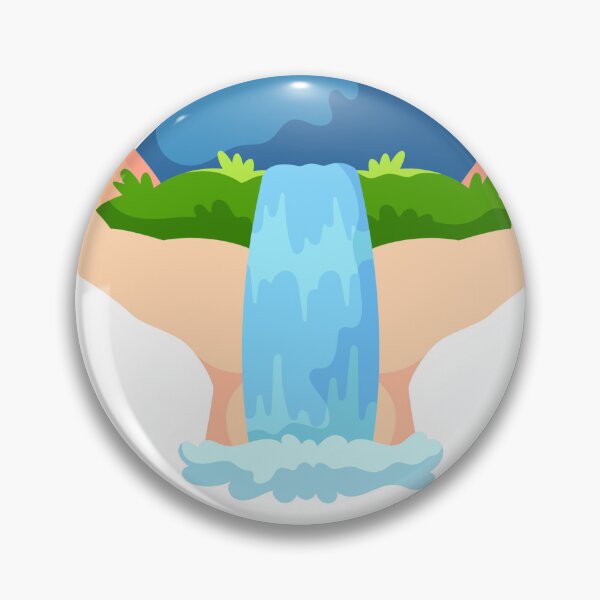 Item preview, Nature Waterfall in Hands Sticker designed and sold by simranart111.