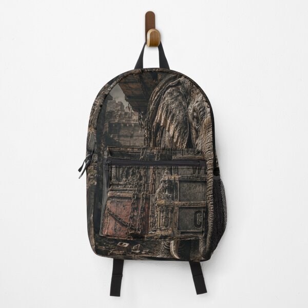 Item preview, Craftsman The Weight Of Craft Elephant Monolithic Canvas Print designed and sold by SavannaStrikes.