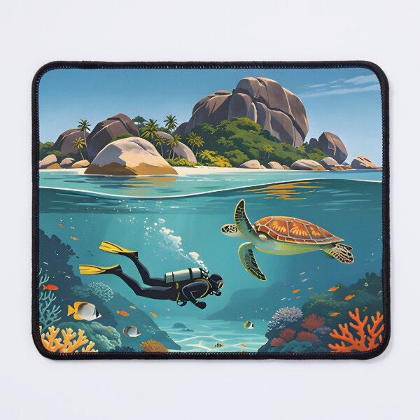 Item preview, Similan Islands Thailand Vintage Travel Poster – Tropical Paradise Wall Art designed and sold by Spirit of Siam.