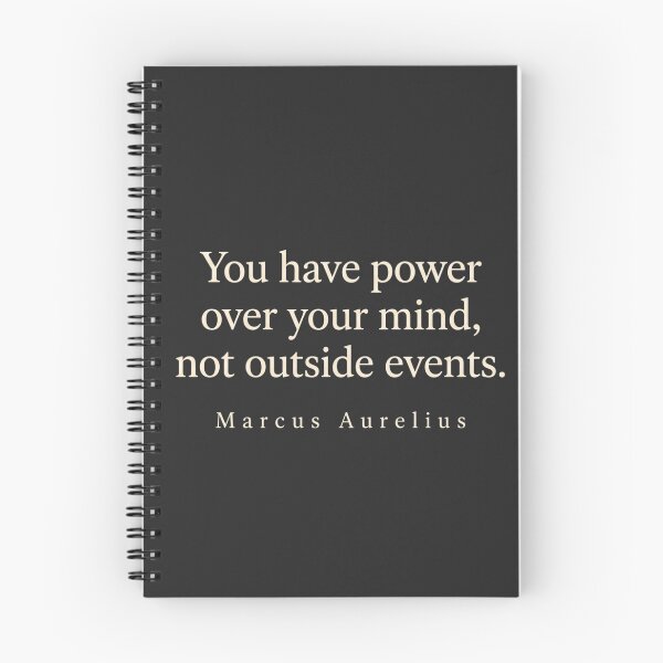 Item preview, Marcus Aurelius Stoic Quote Minimal Typography Poster Mental Strength Philosophy Print designed and sold by theminimalzone.