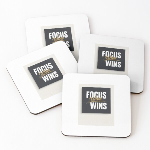 Item preview, Focus Wins Motivational Quote designed and sold by ShiftAndGrow.