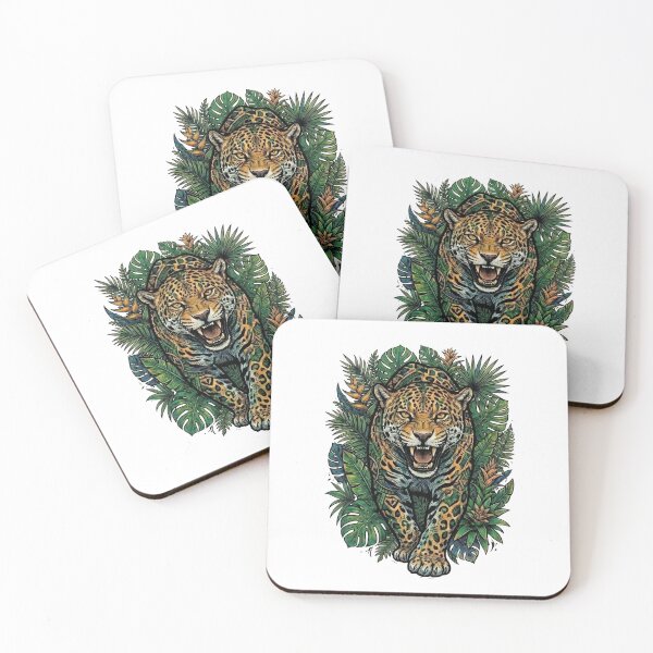 Item preview, Brazilian Jaguar Tropical designed and sold by Dudek Originals.