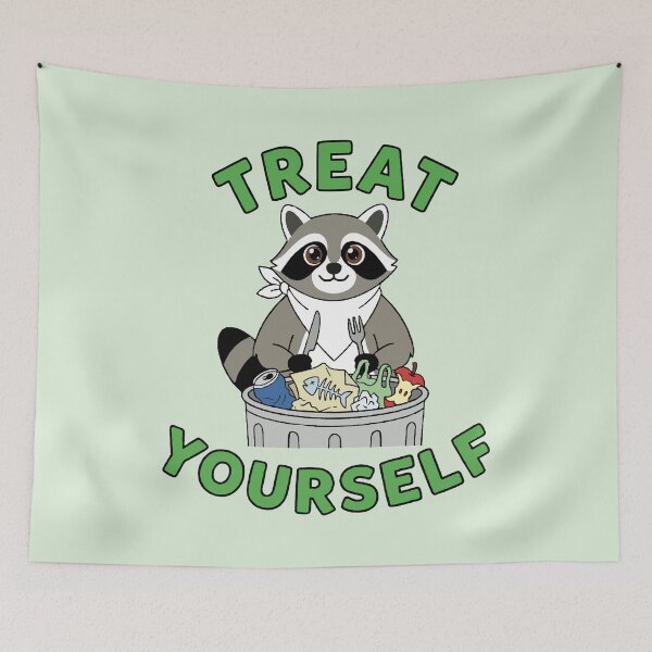 Item preview, Treat Yourself - Hungry Raccoon Trash Feast designed and sold by Regal Rev.