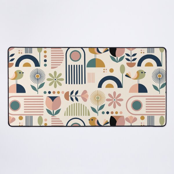 Item preview, Mid Century Scandinavian Botanical Wall Art Collection in Earth Tone designed and sold by WanwisaChuenlom.