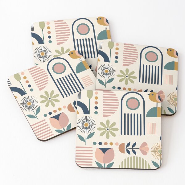 Item preview, Mid Century Scandinavian Botanical Wall Art Collection in Earth Tone designed and sold by WanwisaChuenlom.