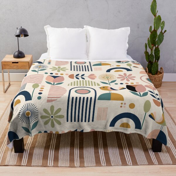 Item preview, Mid Century Scandinavian Botanical Wall Art Collection in Earth Tone designed and sold by WanwisaChuenlom.