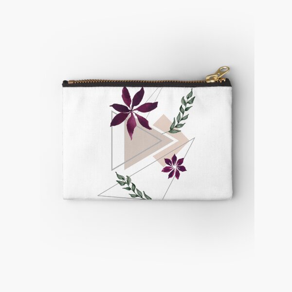 Item preview, Flowers and leaves against a background of geometric shapes designed and sold by La-Bogi.