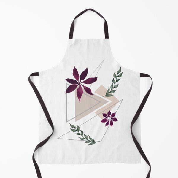 Item preview, Flowers and leaves against a background of geometric shapes designed and sold by La-Bogi.