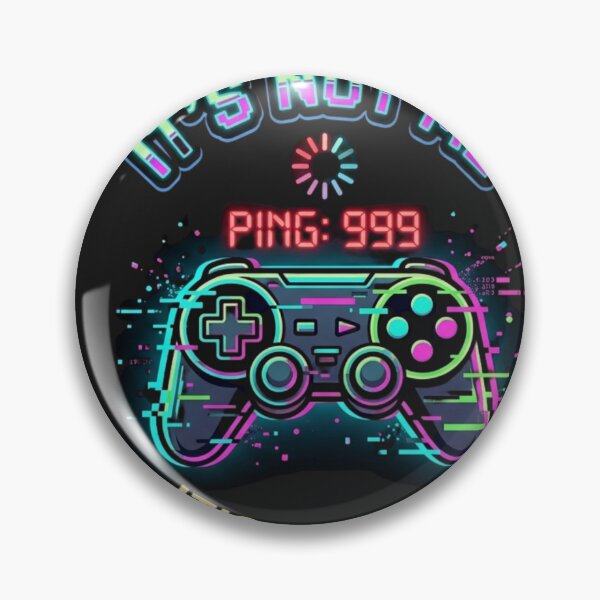 Item preview, Its Not Me Its The Lag - Funny Cyberpunk Gaming Sticker designed and sold by alalame.