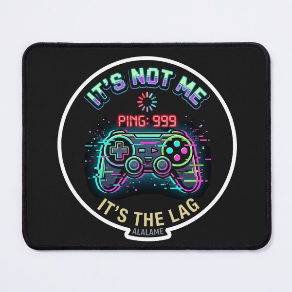 Item preview, Its Not Me Its The Lag - Funny Cyberpunk Gaming Sticker designed and sold by alalame.