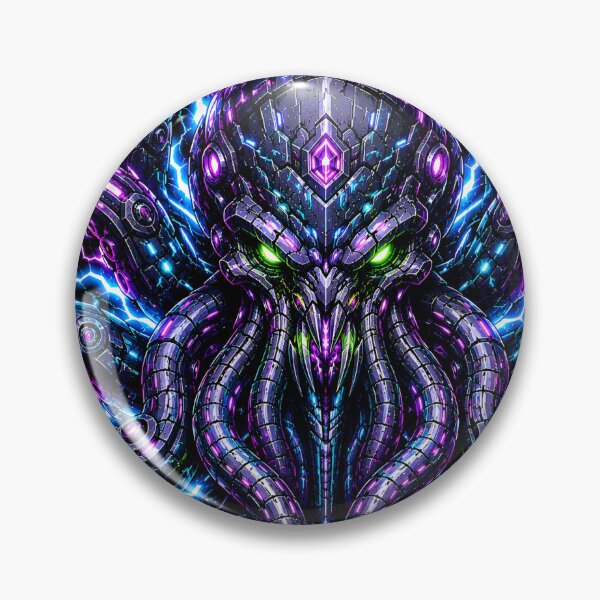 Item preview, Cyberpunk Void Kraken Tech Biomechanical Octopus Lightning designed and sold by RiteshCenter .