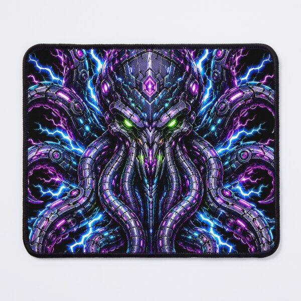 Item preview, Cyberpunk Void Kraken Tech Biomechanical Octopus Lightning designed and sold by RiteshCenter .