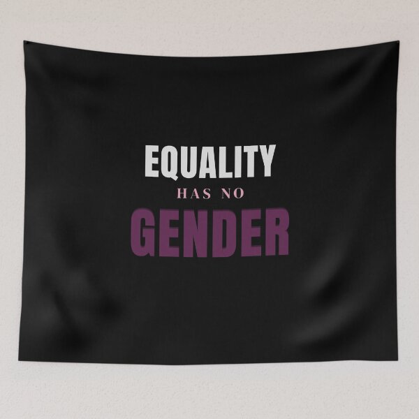 Item preview, Equality Has No Gender Typography T-Shirt | Feminist Equality Quote Design designed and sold by Velora Printss.