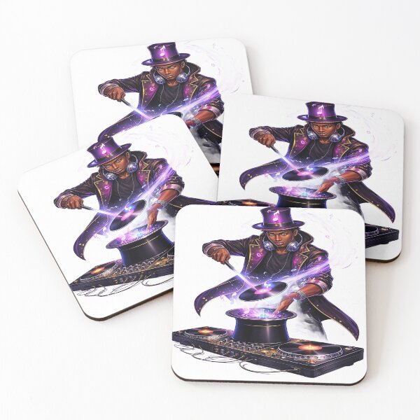Item preview, The Magical DJ – Spinning Music with Enchanted Vinyl designed and sold by Artisan Finds Online.