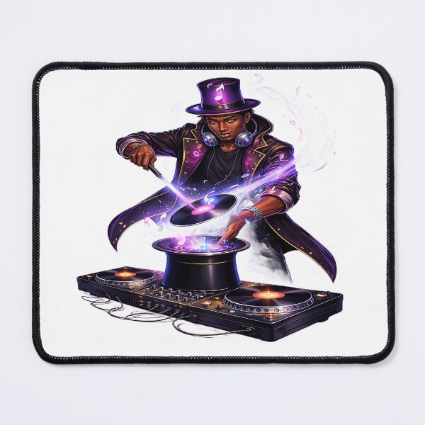 Item preview, The Magical DJ – Spinning Music with Enchanted Vinyl designed and sold by Artisan Finds Online.