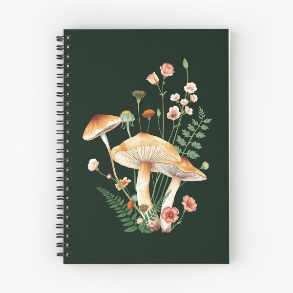 Item preview, Forest Mushroom Pattern on a Green Background | Mushroom Art | Nature-Inspired Pattern designed and sold by UnhingedBird.