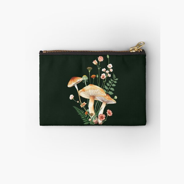 Item preview, Forest Mushroom Pattern on a Green Background | Mushroom Art | Nature-Inspired Pattern designed and sold by UnhingedBird.